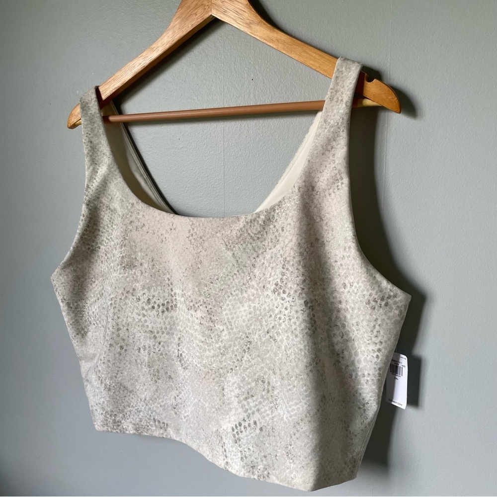 Old Navy Cropped Tank with built in bra - Picture 3 of 8